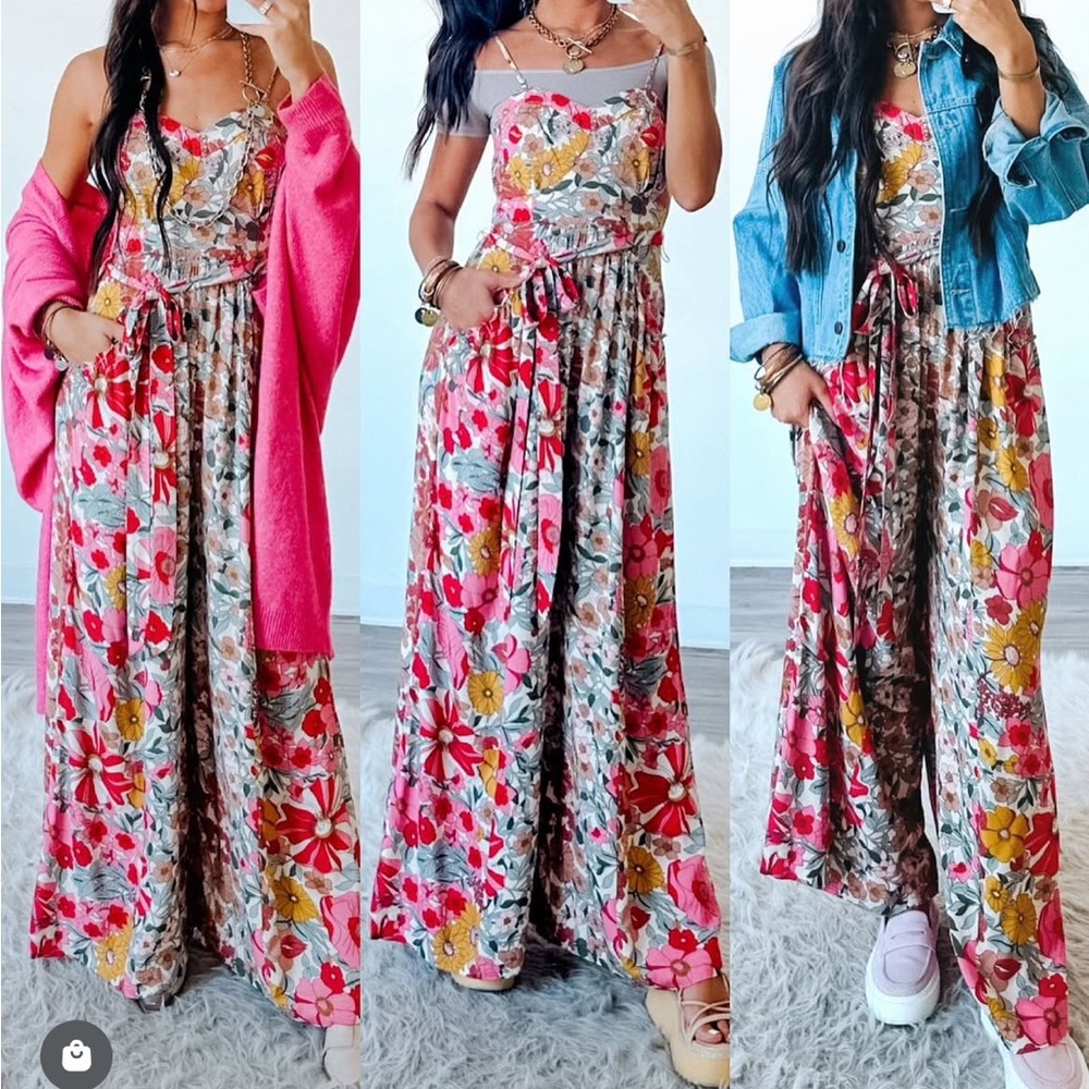 Mindy Mae’s Loralei Floral Jumpsuit - Picture 3 of 4